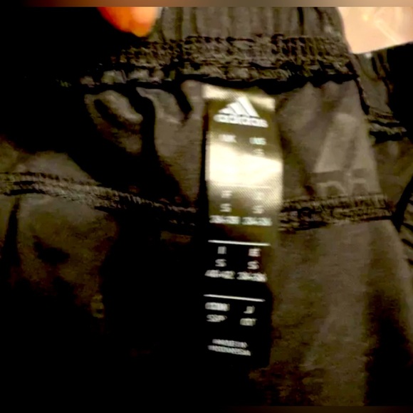 Rare Adidas Originals Trefoil Geometric Black Women's Pockets Drawstring Short S - Picture 5 of 6